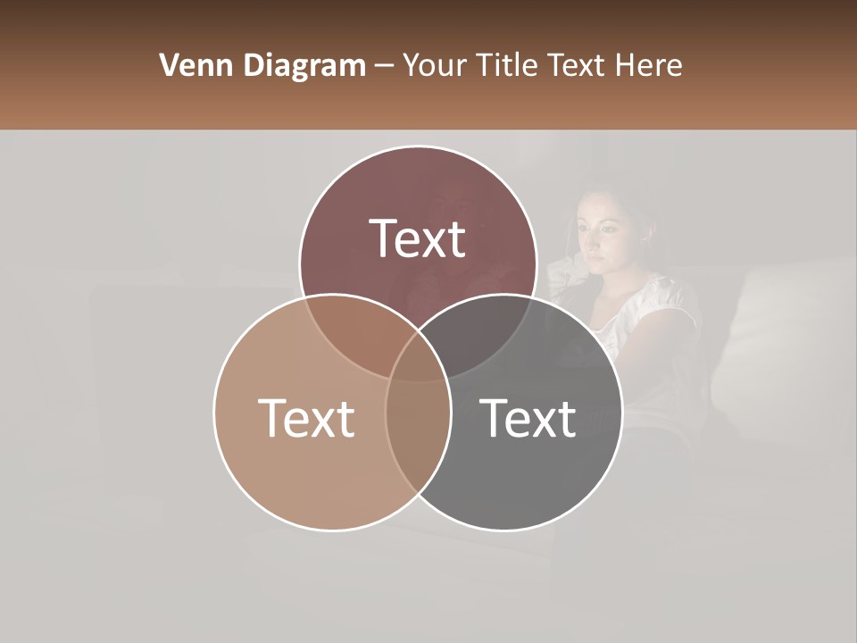 Two Girls Sitting On A Couch Watching A Movie PowerPoint Template