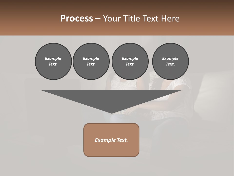 Two Girls Sitting On A Couch Watching A Movie PowerPoint Template