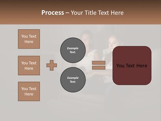 Two Girls Sitting On A Couch Watching A Movie PowerPoint Template