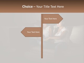 Two Girls Sitting On A Couch Watching A Movie PowerPoint Template