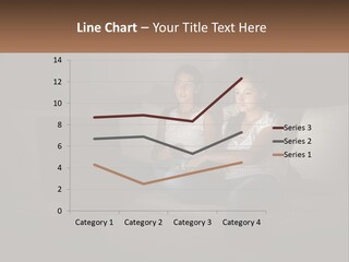 Two Girls Sitting On A Couch Watching A Movie PowerPoint Template