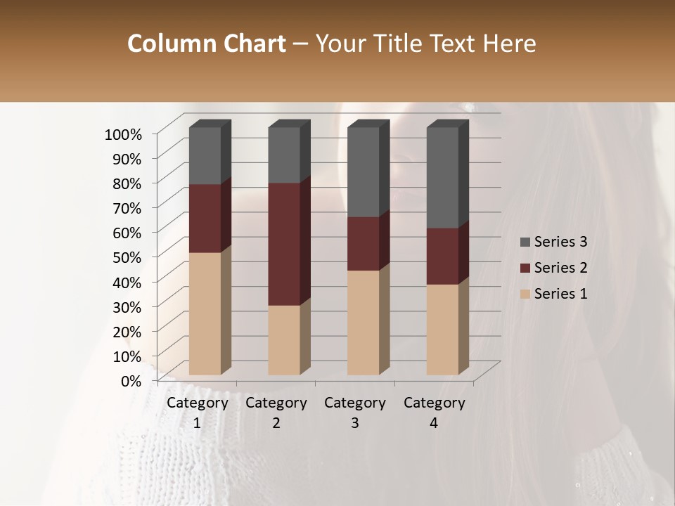 A Woman With Long Hair Is Posing For A Picture PowerPoint Template