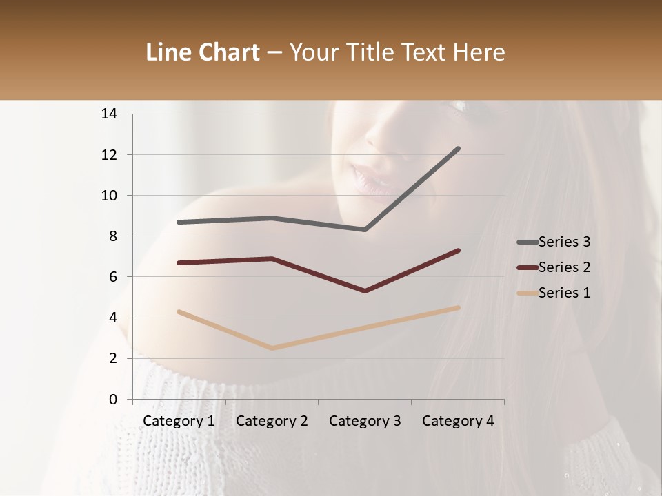 A Woman With Long Hair Is Posing For A Picture PowerPoint Template