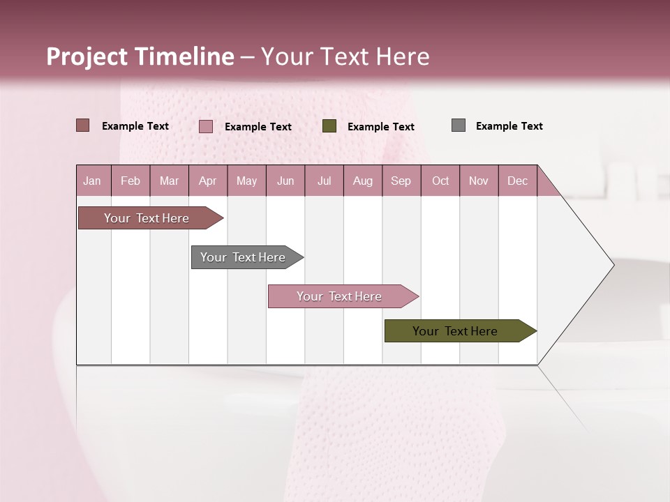 A White Toilet With A Pink Towel On Top Of It PowerPoint Template