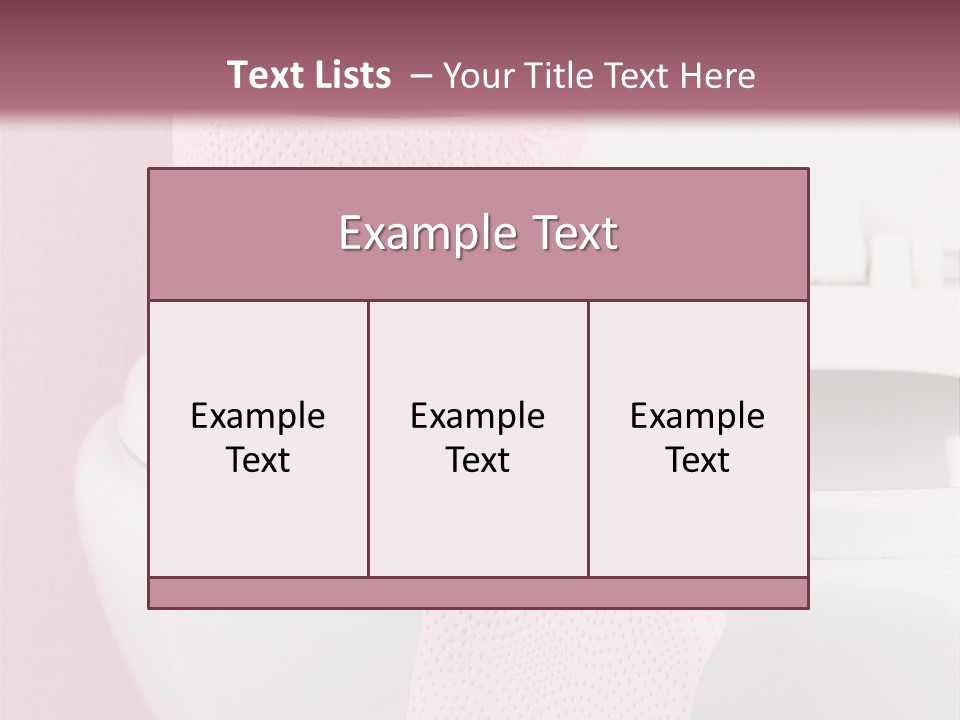 A White Toilet With A Pink Towel On Top Of It PowerPoint Template