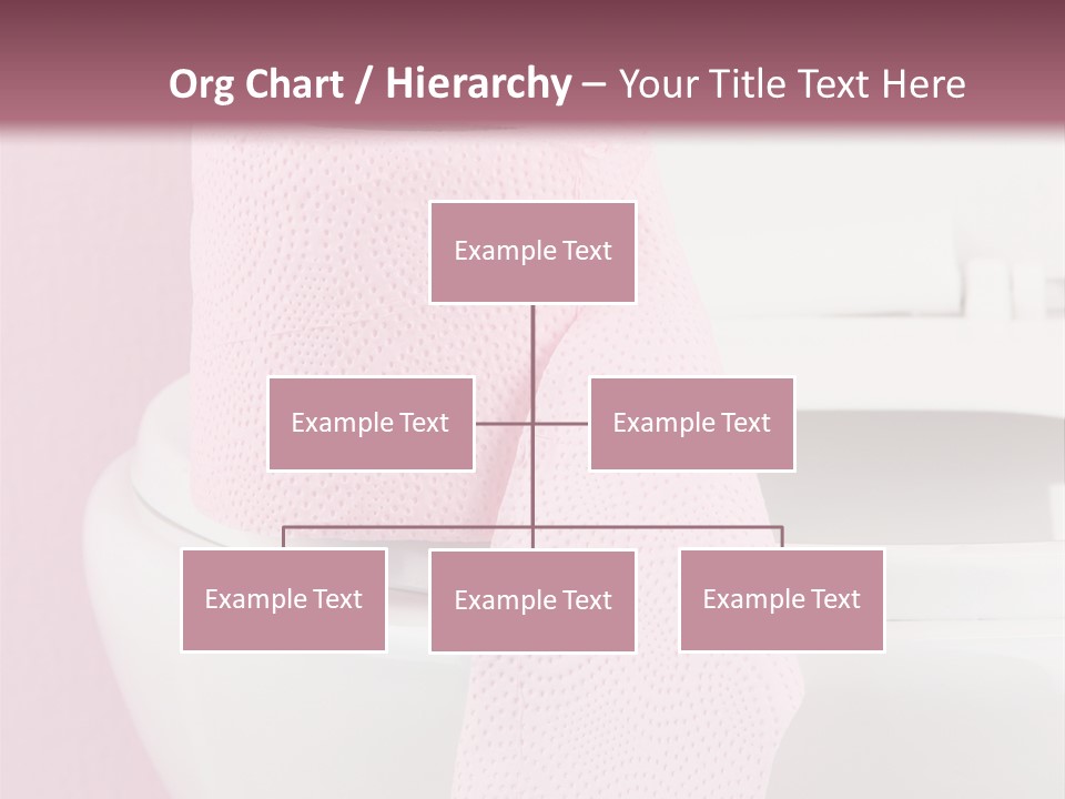 A White Toilet With A Pink Towel On Top Of It PowerPoint Template