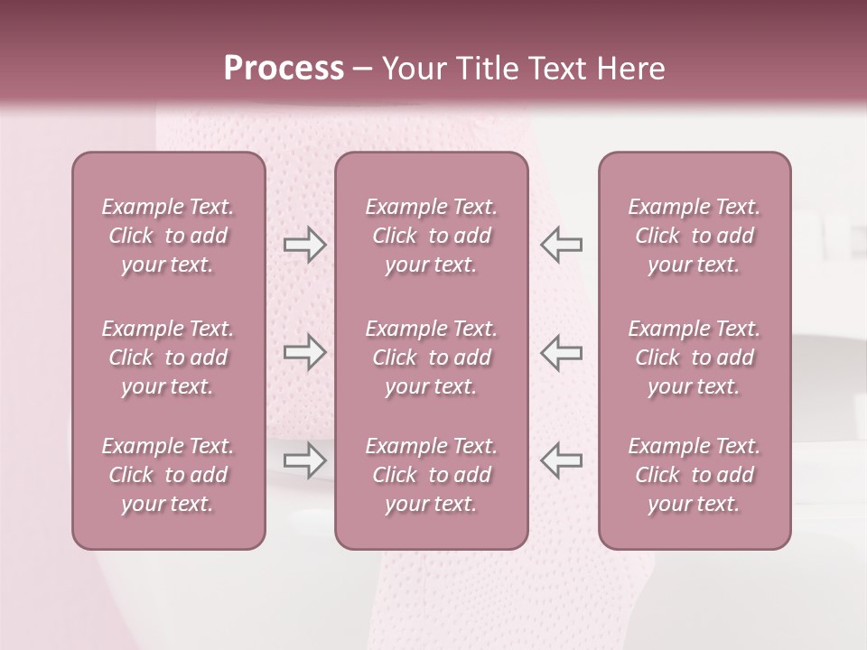A White Toilet With A Pink Towel On Top Of It PowerPoint Template