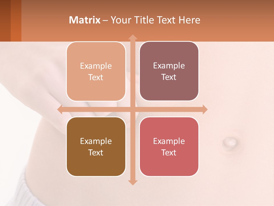 A Woman's Stomach With A Piece Of Wax On It PowerPoint Template