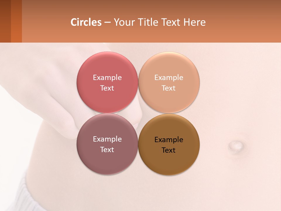 A Woman's Stomach With A Piece Of Wax On It PowerPoint Template