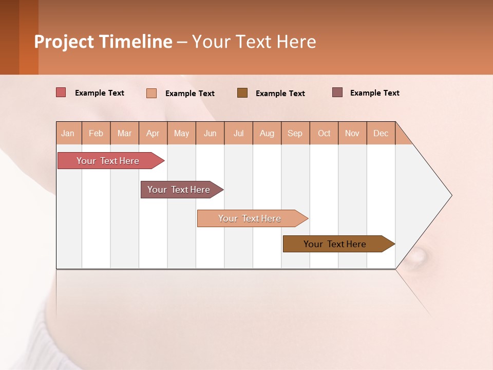 A Woman's Stomach With A Piece Of Wax On It PowerPoint Template