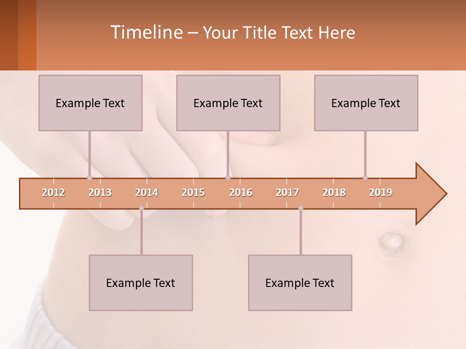 A Woman's Stomach With A Piece Of Wax On It PowerPoint Template