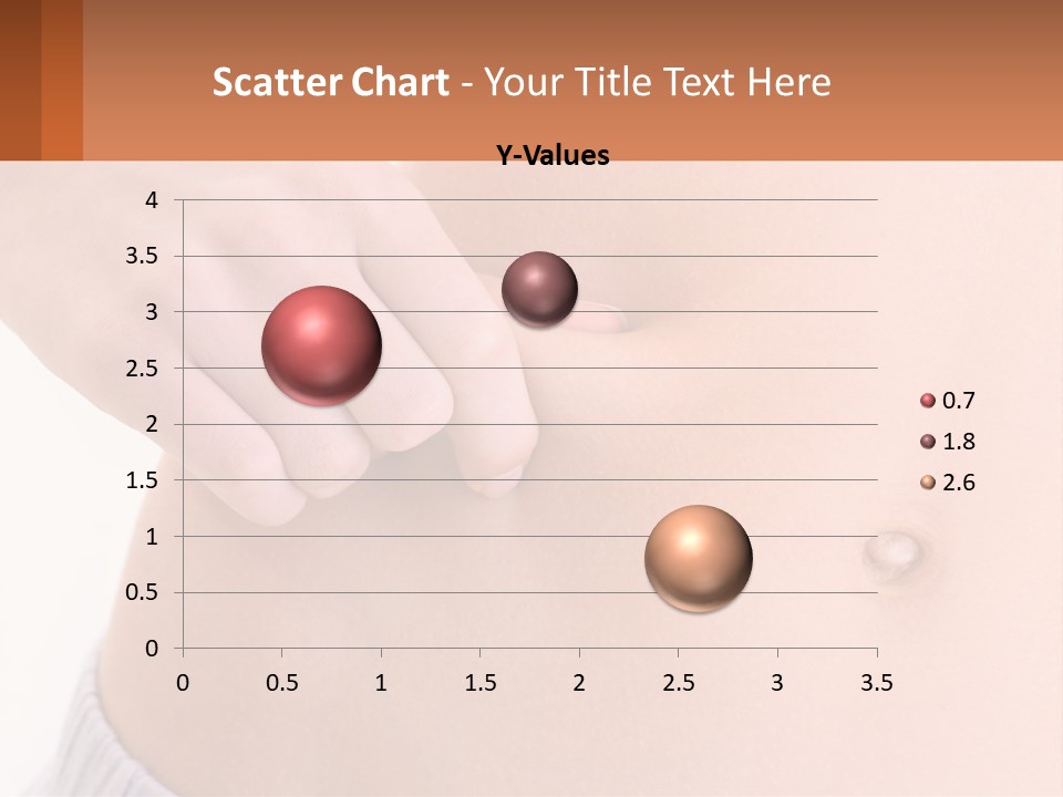A Woman's Stomach With A Piece Of Wax On It PowerPoint Template