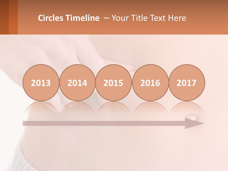 A Woman's Stomach With A Piece Of Wax On It PowerPoint Template