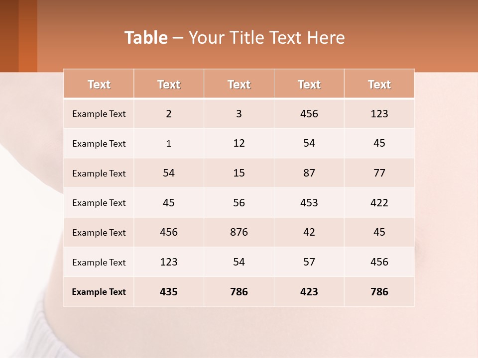 A Woman's Stomach With A Piece Of Wax On It PowerPoint Template