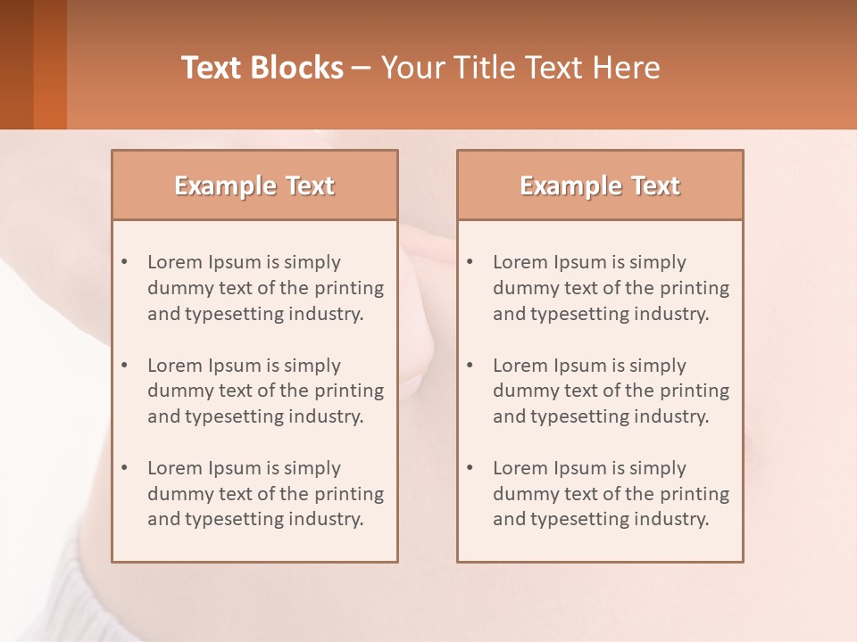 A Woman's Stomach With A Piece Of Wax On It PowerPoint Template
