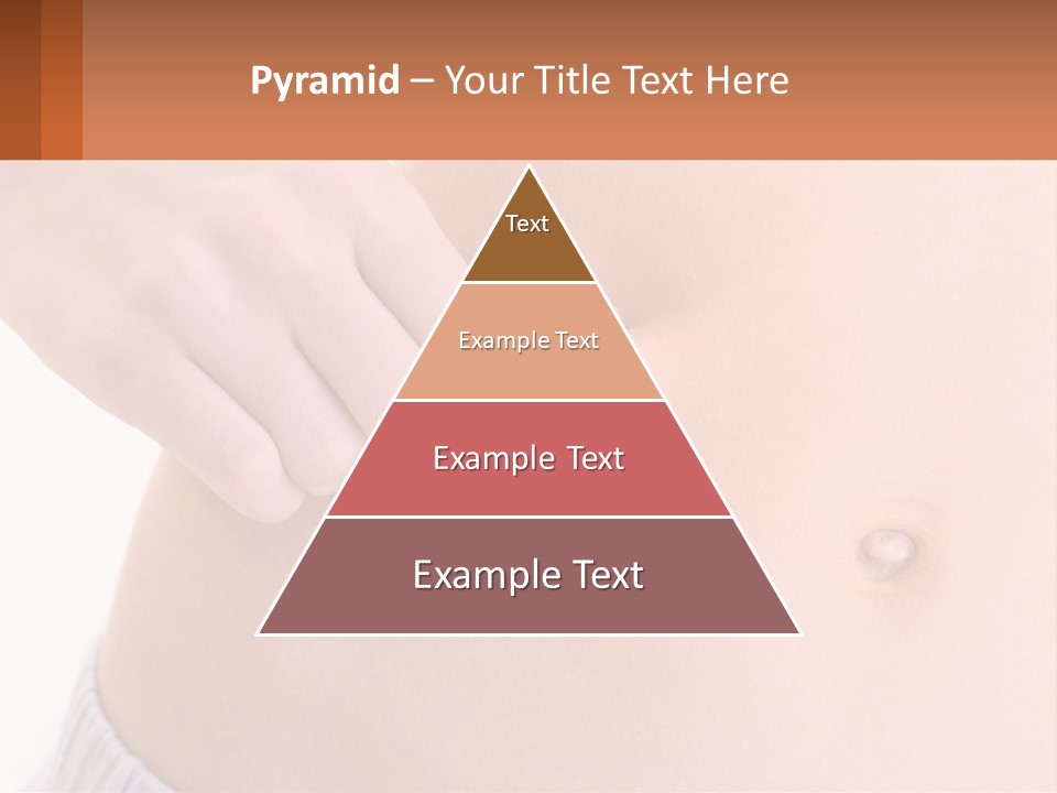 A Woman's Stomach With A Piece Of Wax On It PowerPoint Template