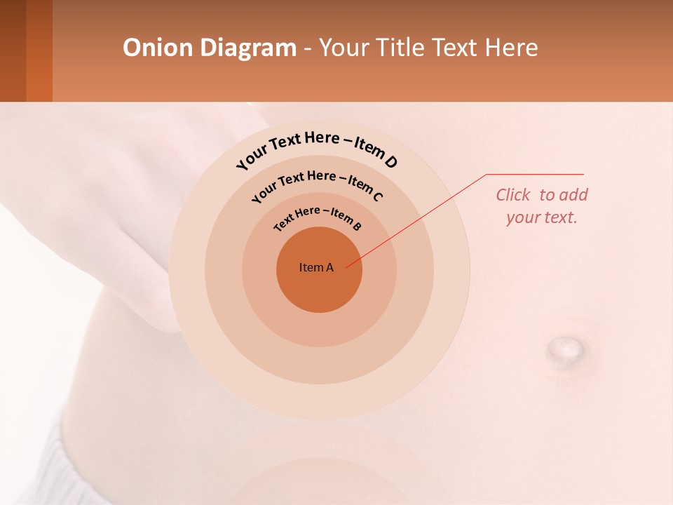 A Woman's Stomach With A Piece Of Wax On It PowerPoint Template