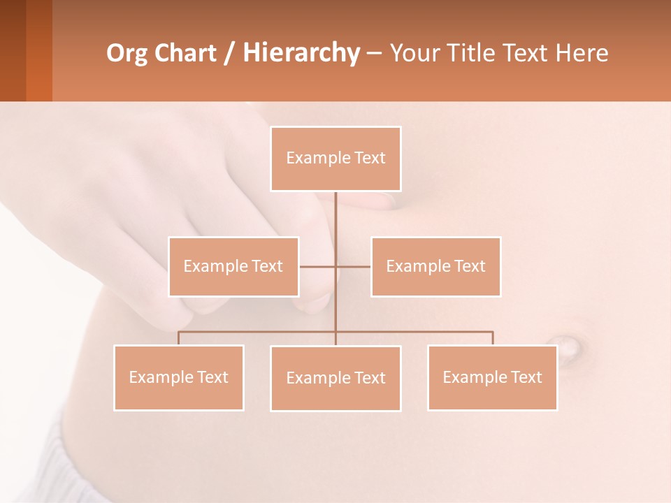 A Woman's Stomach With A Piece Of Wax On It PowerPoint Template