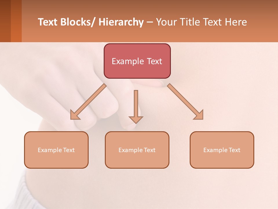 A Woman's Stomach With A Piece Of Wax On It PowerPoint Template