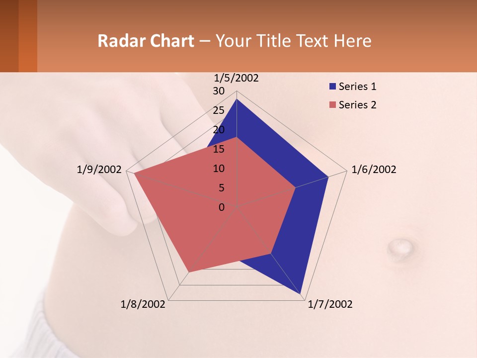 A Woman's Stomach With A Piece Of Wax On It PowerPoint Template
