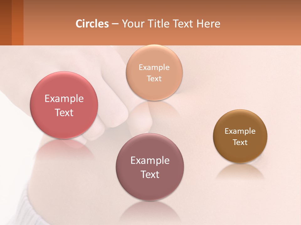 A Woman's Stomach With A Piece Of Wax On It PowerPoint Template