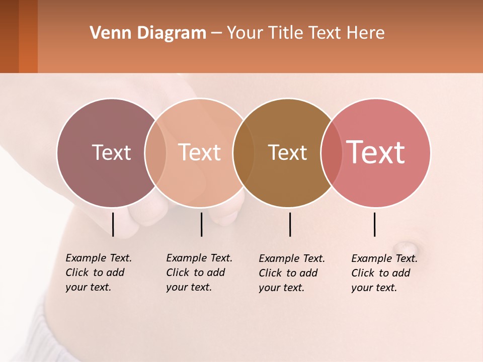 A Woman's Stomach With A Piece Of Wax On It PowerPoint Template