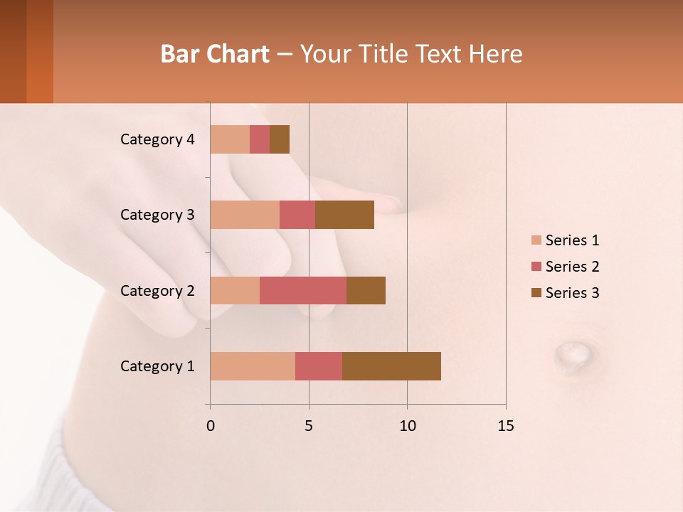 A Woman's Stomach With A Piece Of Wax On It PowerPoint Template