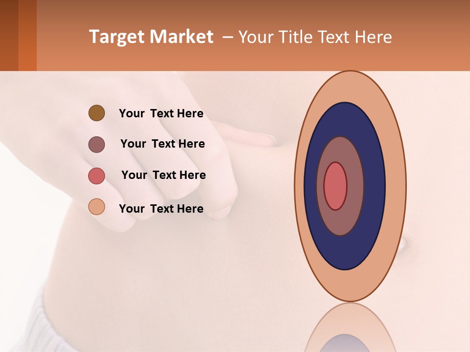 A Woman's Stomach With A Piece Of Wax On It PowerPoint Template