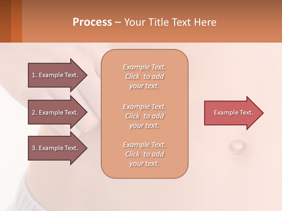 A Woman's Stomach With A Piece Of Wax On It PowerPoint Template