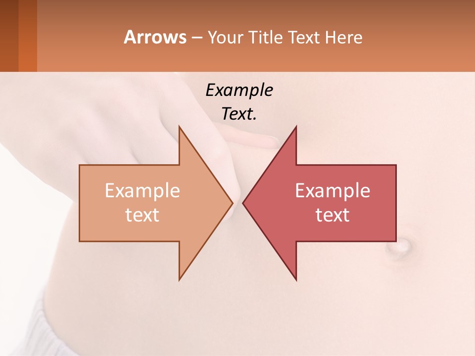 A Woman's Stomach With A Piece Of Wax On It PowerPoint Template