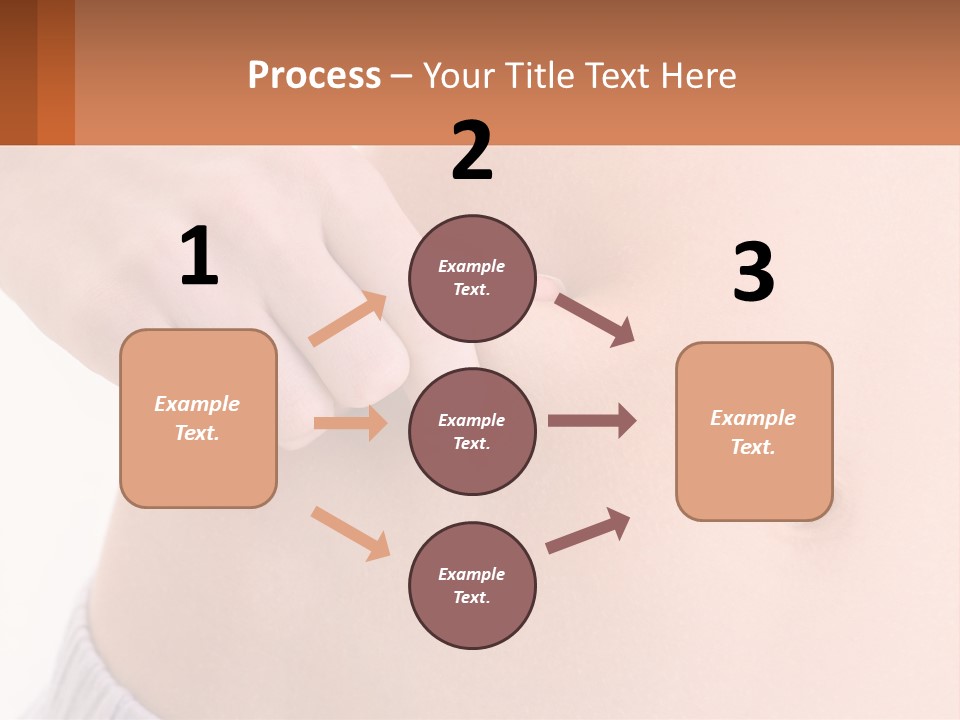 A Woman's Stomach With A Piece Of Wax On It PowerPoint Template