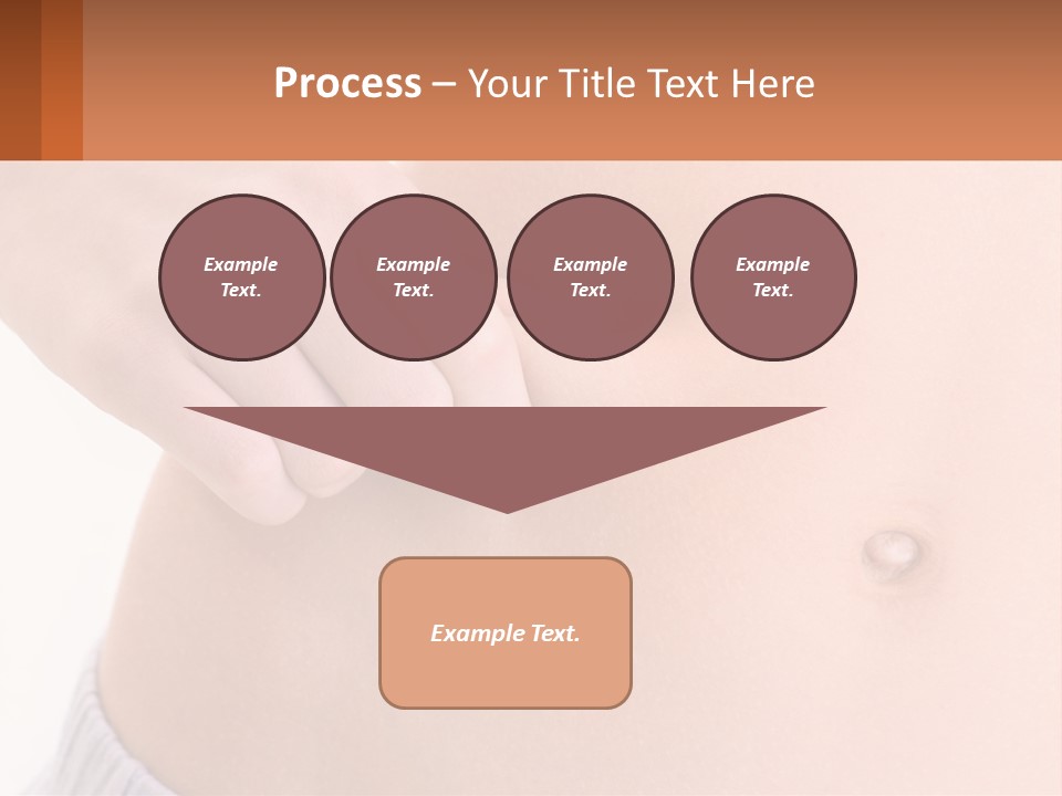 A Woman's Stomach With A Piece Of Wax On It PowerPoint Template