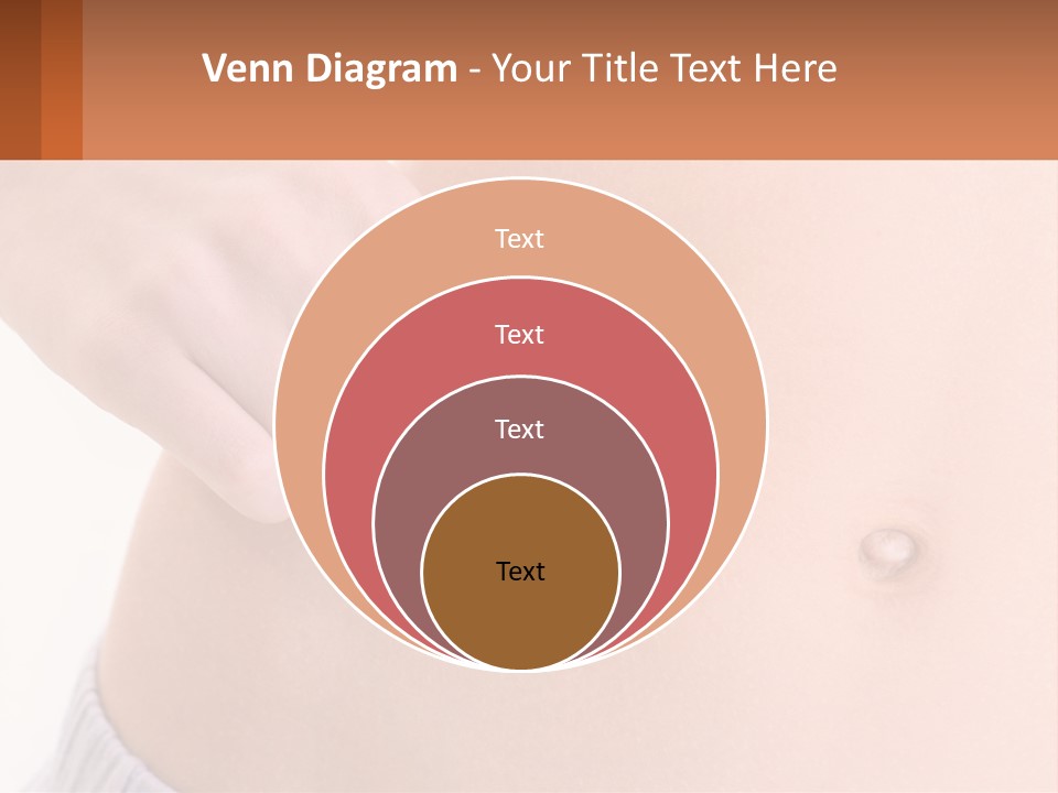 A Woman's Stomach With A Piece Of Wax On It PowerPoint Template