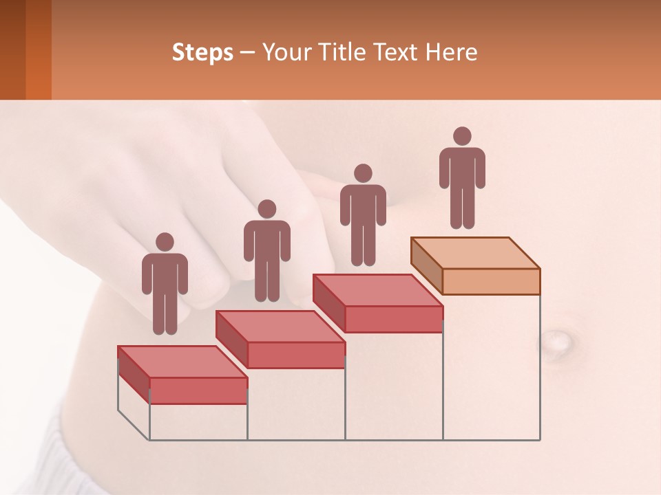 A Woman's Stomach With A Piece Of Wax On It PowerPoint Template