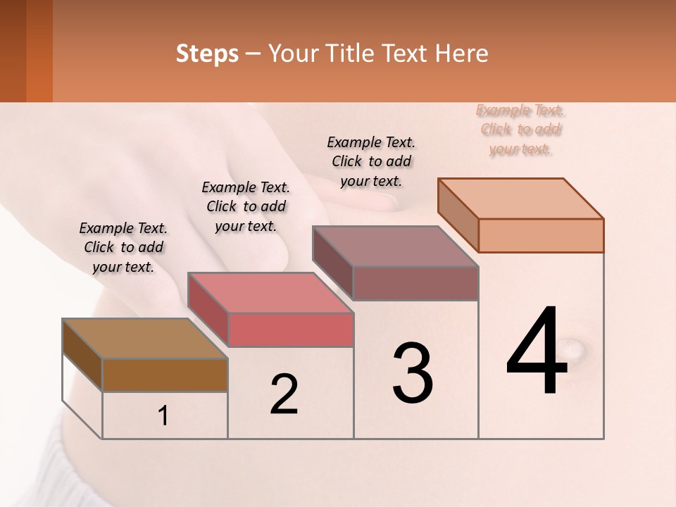 A Woman's Stomach With A Piece Of Wax On It PowerPoint Template