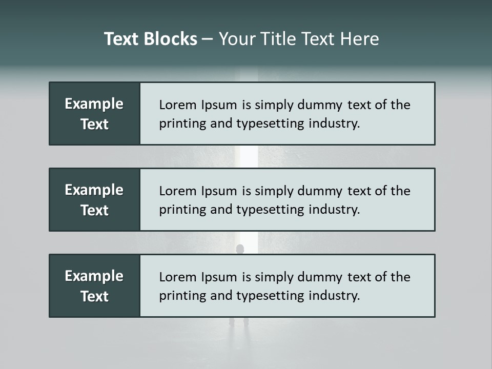 A Man Standing In Front Of A Light At The End Of A Tunnel PowerPoint Template
