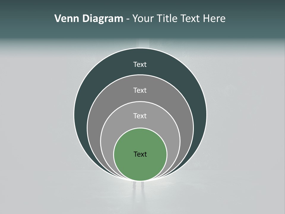 A Man Standing In Front Of A Light At The End Of A Tunnel PowerPoint Template