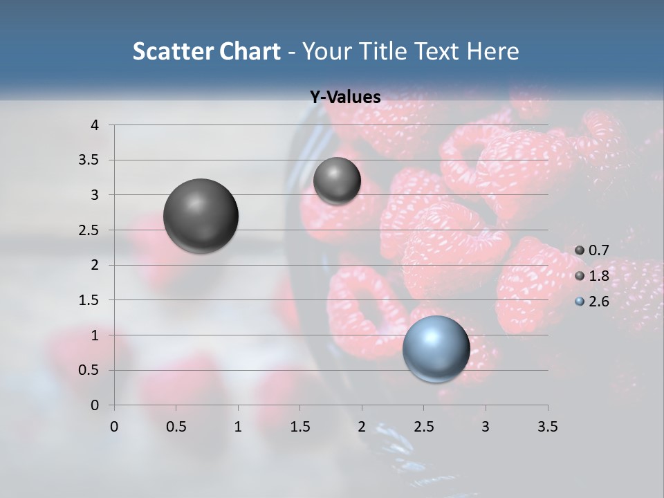 A Basket Filled With Raspberries On Top Of A Wooden Table PowerPoint Template