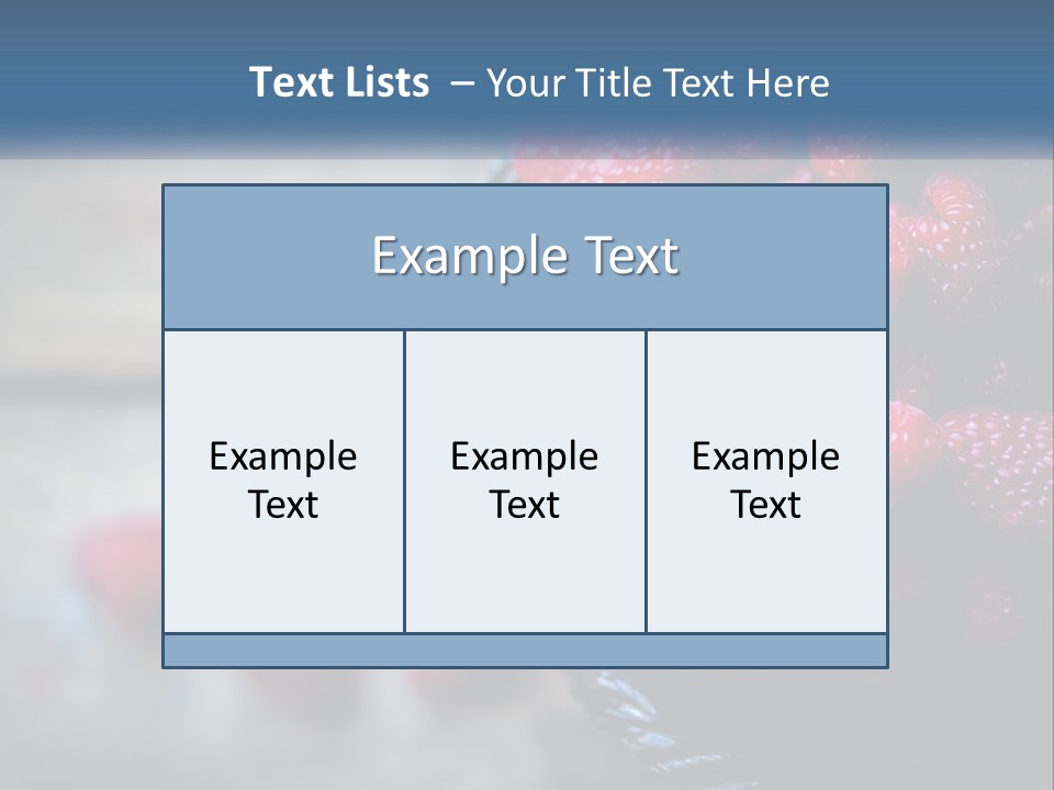 A Basket Filled With Raspberries On Top Of A Wooden Table PowerPoint Template
