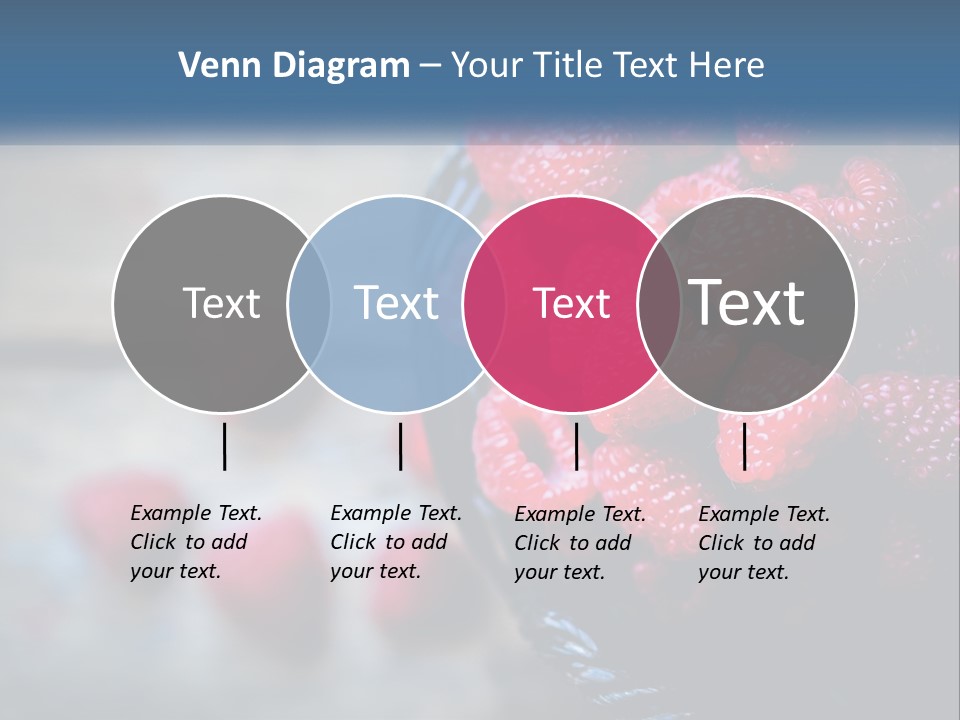A Basket Filled With Raspberries On Top Of A Wooden Table PowerPoint Template