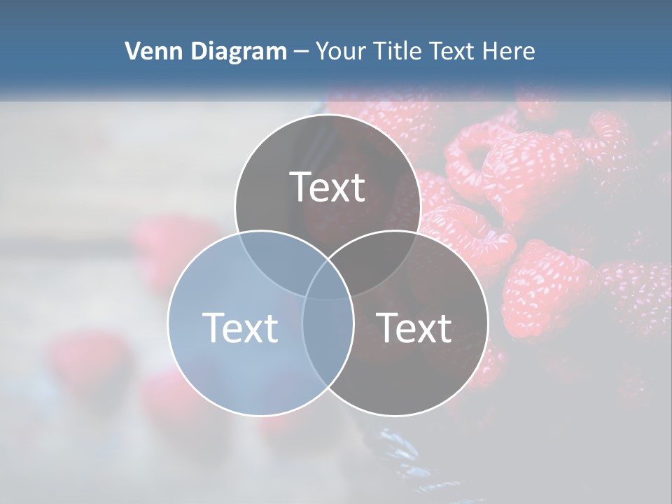 A Basket Filled With Raspberries On Top Of A Wooden Table PowerPoint Template