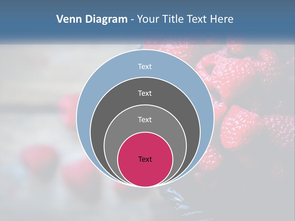 A Basket Filled With Raspberries On Top Of A Wooden Table PowerPoint Template