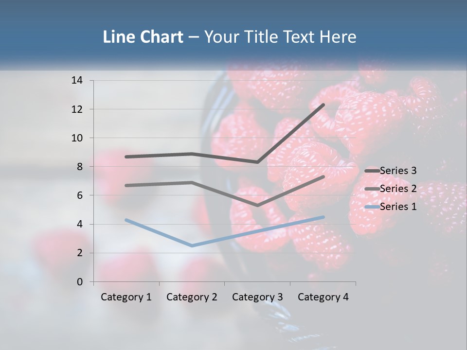 A Basket Filled With Raspberries On Top Of A Wooden Table PowerPoint Template