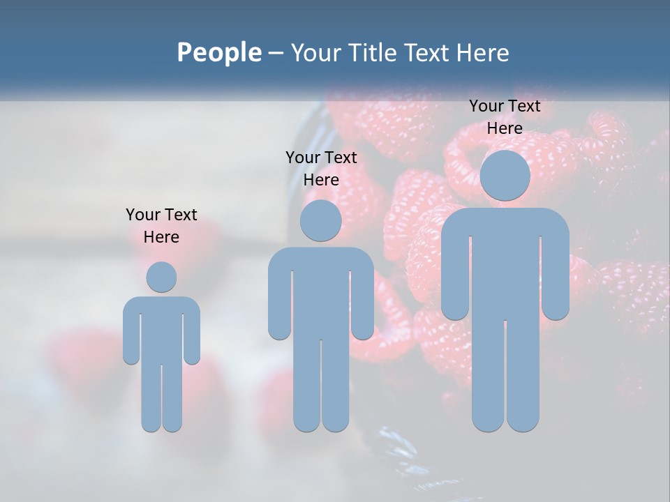 A Basket Filled With Raspberries On Top Of A Wooden Table PowerPoint Template