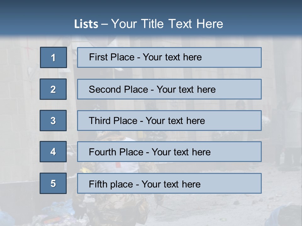 A Man Walking Down A Street In Front Of A Building PowerPoint Template