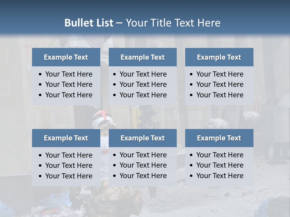 A Man Walking Down A Street In Front Of A Building PowerPoint Template