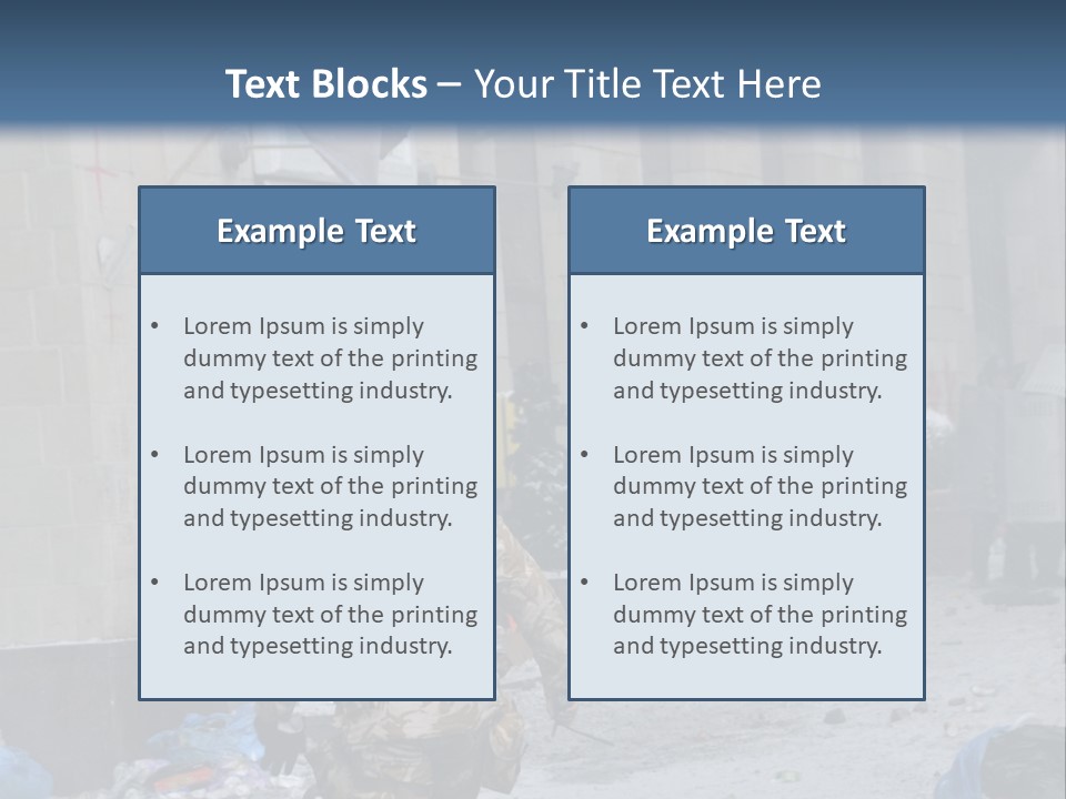 A Man Walking Down A Street In Front Of A Building PowerPoint Template