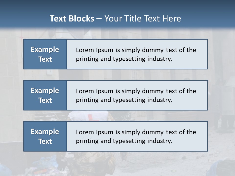 A Man Walking Down A Street In Front Of A Building PowerPoint Template