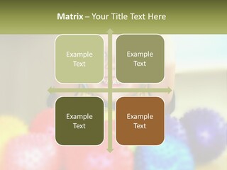 A Young Boy Is Holding His Head Above A Pile Of Balls PowerPoint Template