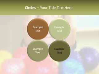 A Young Boy Is Holding His Head Above A Pile Of Balls PowerPoint Template